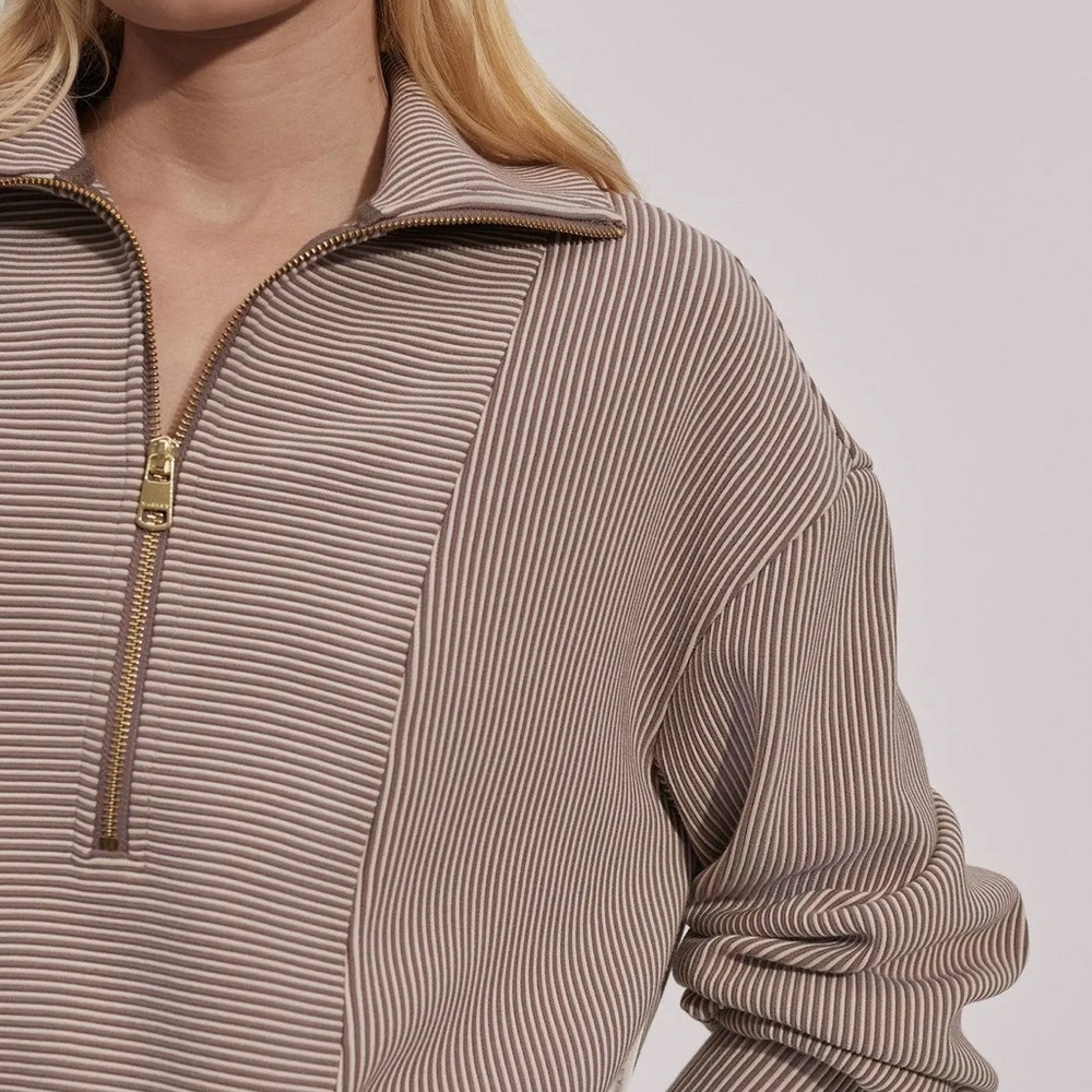 Varley Ramona Half Zip 2.0 Taupe Sand XL